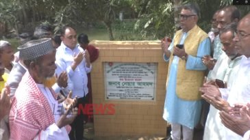 মনুমুখে পাকা রাস্তার উদ্বোধন করেছেন নেছার আহমদ এমপি