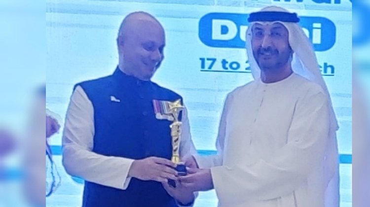 দুবাইয়ে গ্লোবাল ইয়ুথ লিডারশিপ পদক গ্রহণ করলেন কুলাউড়ার সাদরুল