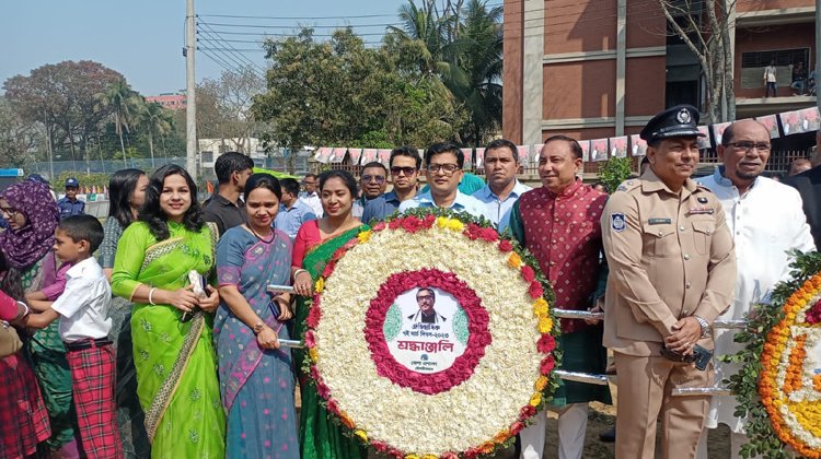 বন্যাঢ্য আয়োজনের মধ্য দিয়ে মৌলভীবাজারে ঐতিহাসিক ৭ই মার্চ পালিত