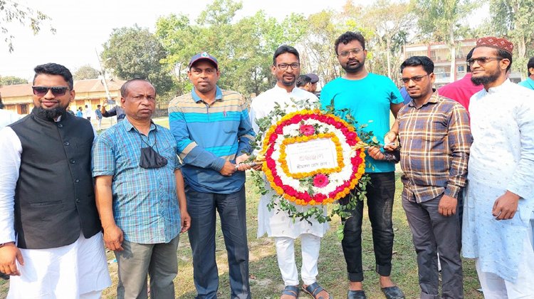 ঐতিহাসিক ৭ই মার্চ উপলক্ষে শ্রীমঙ্গল প্রেসক্লাবের শ্রদ্ধা নিবেদন 