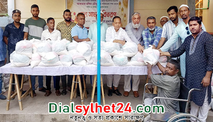 বিএনপি নেতা আকতার রশিদের খাদ্যসামগ্রী বিতরণ