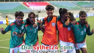 সিঙ্গাপুরকে উড়িয়ে গ্রুপসেরা বাংলাদেশের মেয়েরা