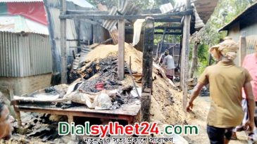 মধ্যনগরে অগ্নিকাণ্ডে পুড়লো শ্রমিকের বসতঘর