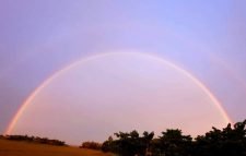 মৌলভীবাজারের আকাশে রংধনু ক্ষণিকের অতিথি