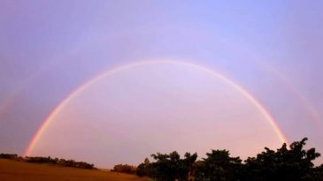 মৌলভীবাজারের আকাশে রংধনু ক্ষণিকের অতিথি