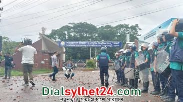 সিলেটে শাবিপ্রবির শিক্ষার্থীদের সঙ্গে স্থানীয়দের সংঘর্ষে আহত ২০