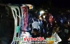 ওসমানীনগরে মিতালী বাসের ধাক্কায় পথচারীসহ দু’জন নিহত