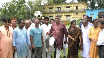 রাজনগরে বঙ্গবন্ধু গোল্ডকাপ ফুটবল টুর্নামেন্টের উদ্বোধন