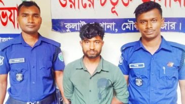 কুলাউড়ায় ২০ লক্ষ টাকার মোবাইল চুরি, চোর গ্রেফতার