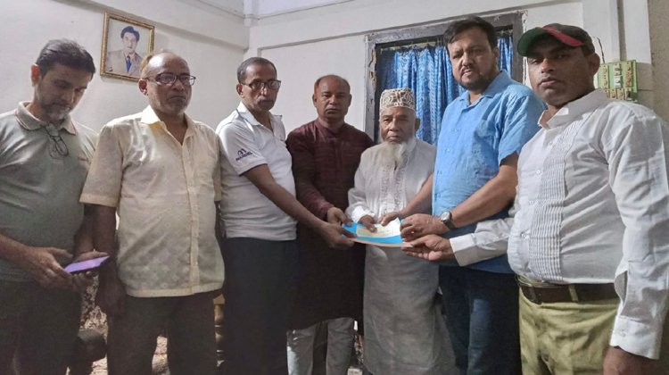 শমসেরনগর হাসপাতালে কেইউডব্লিউএ ইউকের সভাপতি প্রফেসর শাহেদের অনুদান প্রদান