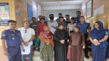 শ্রীমঙ্গলে রেস্ট হাউজ থেকে আটক ৯