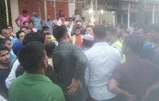 জুড়ীতে যুবদলের বিক্ষোভ মিছিলে পুলিশের বাঁধা