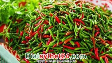 সিলেটে ১ হাজার টাকা কেজি দরে বিক্রি হচ্ছে কাঁচা মরিচ