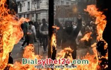 উত্তপ্ত ফ্রান্সে একরাতে গ্রেপ্তার ১৩০০