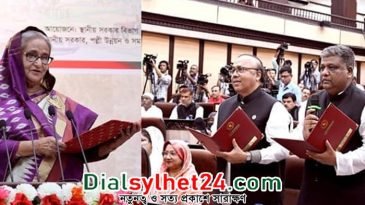 রাজশাহী ও সিলেট সিটির দুই মেয়রকে শপথ করান প্রধানমন্ত্রী