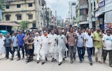 লক্ষ্মীপুরে কৃষকদল নেতাকে গুলি করে হত্যার প্রতিবাদে মৌলভীবাজার জেলা বিএনপির শোক মিছিল