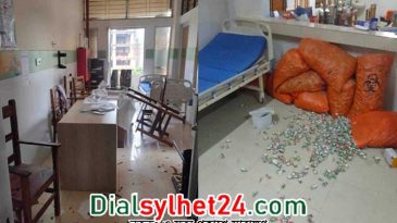 ওসমানী হাসপাতালে কর্মবিরতি চালিয়ে যাওয়ার ঘোষণা ইন্টার্ন চিকিৎসকদের