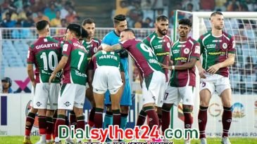 এগিয়ে গিয়েও স্বপ্নভঙ্গ : মোহনবাগানের কাছে হেরে বিদায় আবাহনীর