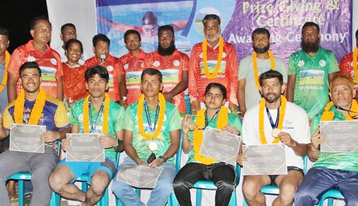 দেশের প্রথম দীর্ঘ সাঁতার প্রতিযোগিতা সিলেটে