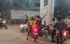 মৌলভীবাজারে হঠাৎ পেট্রোল পাম্পে মোটর বাইকারদের ভিড়