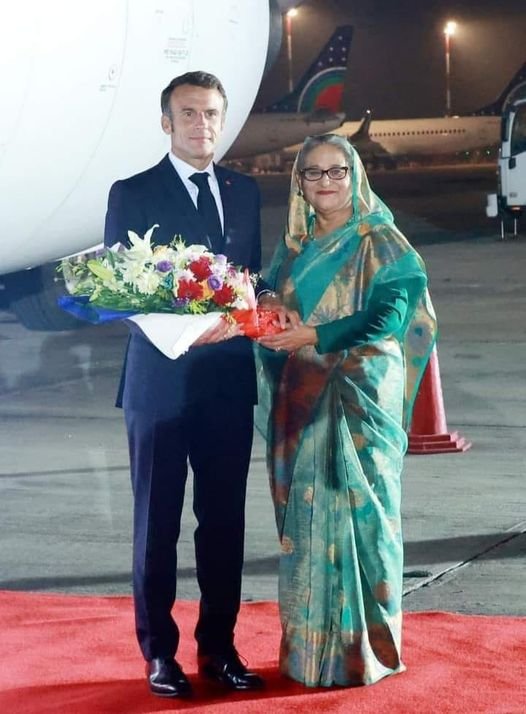 ঢাকায় ফ্রান্সের প্রেসিডেন্ট ম্যাখোঁ