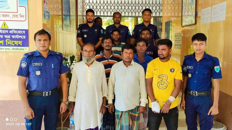 শ্রীমঙ্গল থানা পুলিশের অভিযানে মাদক ও পরোয়ানাভুক্ত আসামীসহ মোট গ্রেফতার ০৯ জন।