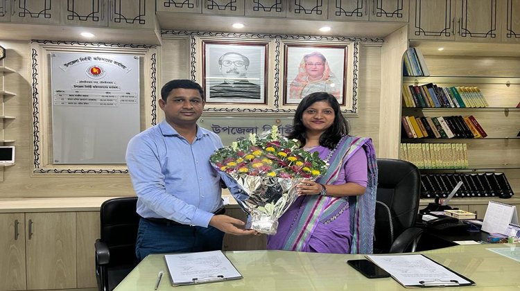 মৌলভীবাজার সদর উপজেলা ইউএনও হিসেবে দায়িত্ব নিলেন নাসরীন চৌধুরী