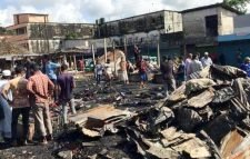 ওসমানীনগরে আগুনে ভস্মিভূত ২২ দোকান