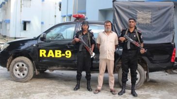 ব্রাহ্মণবাড়িয়া জেলার আশুগঞ্জ থানা এলাকায় পায়ের রগ কেটে আলোচিত ও চাঞ্চল্যকর হত্যা মামলার অন্যতম প্রধান আসামীকে গ্রেফতার করেছে র‌্যাব-৯, সিলেট