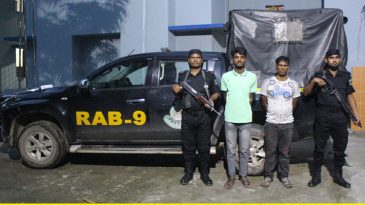 ২০০ বোতল ফেনসিডিল এবং ৯০ কেজি গাঁজাসহ ০২ জন মাদক ব্যবসায়ীকে গ্রেফতার করেছে র‌্যাব-৯