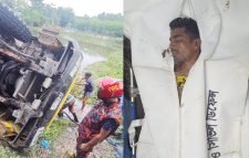 কুলাউড়ায় ট্রাক উল্টে নিহত ১