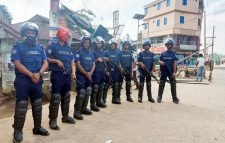 কমলগঞ্জে হরতালে সর্তক অবস্থানে পুলিশ