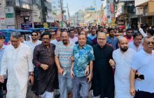 হরতালের প্রতিবাদে আওয়ামীলীগের সমাবেশ ও বিক্ষোভ মিছিল