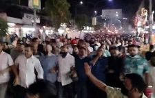 হরতালের সমর্থনে সিলেটে বিএনপির মশাল মিছিল