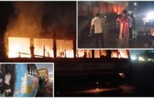 অবরোধের প্রথমদিন সন্ধ্যার পর সারাদেশে ৫ বাসে আগুন