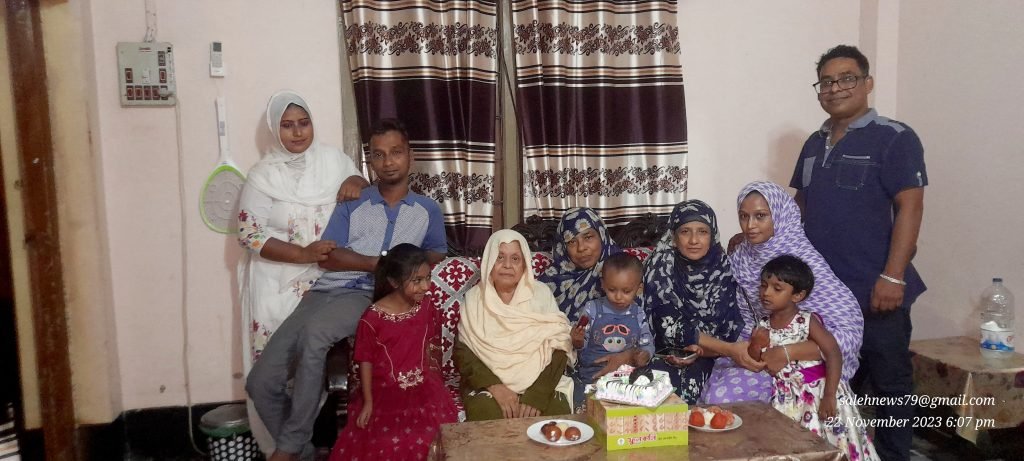 মৌলভীবাজারে জিহানের আকিকা অনুষ্ঠানে আত্মীয়-স্বজনদের মিলনমেলা