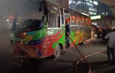 ফের যাত্রীবাহী বাসে আগুন