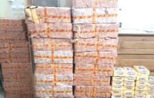 কমলগঞ্জে ধ্বংস করা হলো জব্দকৃত অবৈধ নাসির বিড়ি