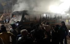অবরোধের আগের রাতে ঢাকায় আধা ঘণ্টায় ৩ বাসে আগুন
