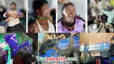 গোয়াইনঘাটে সিএনজি অটোরিকশা-ট্রাক্টরের সংঘর্ষে নিহত ২