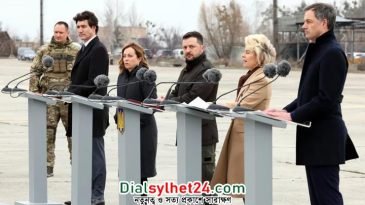 ইউক্রেনকে সমর্থন জানাতে কিয়েভে পশ্চিমা নেতারা