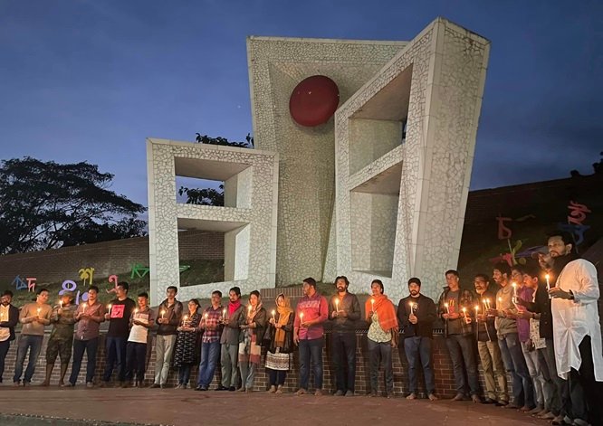সিলেটে অভিজিৎ-স্মরণ, খুনিদের শাস্তি নিশ্চিতের দাবি