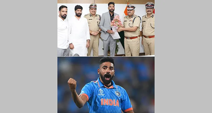 ক্রিকেট থেকে পুলিশে মোহাম্মদ সিরাজ