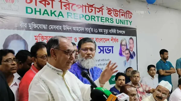 অন্তর্বর্তী সরকারকে জনগণ দীর্ঘদিন মানবে না: মির্জা আব্বাস