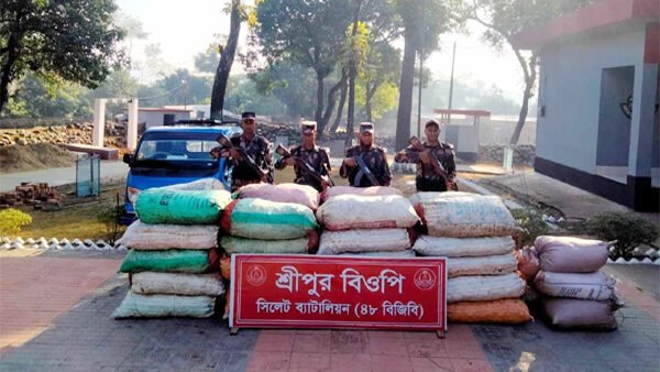 সিলেটে দুইদিনে ১ কোটি ১৩ লক্ষ টাকার চোরাচালানের মালামাল জব্দ