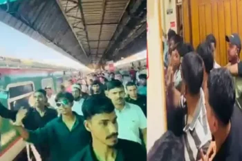 সিলেটগামী ট্রেন ছাড়তে ৩ ঘণ্টা দেরি, স্টেশনে বিক্ষোভ