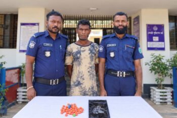 কানাইঘাটে ৩৫ পিস ইয়াবাসহ মাদক কারবারি গ্রেফতার