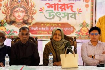 বিশ্বনাথে দিঘলী সার্বজনীন পূজামণ্ডপ পরিদর্শন করলেন এমপি তাহসিনা রুশদীর লুনা