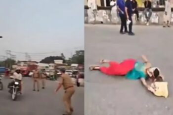 জরিমানা এড়াতে স্ত্রীকে রাস্তায় ফেলে পালালেন মোটরসাইকেলচালক স্বামী