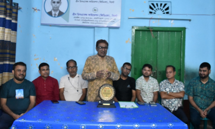 সিলেটে সম্বর্ধিত নিহার রঞ্জন দেবনাথ